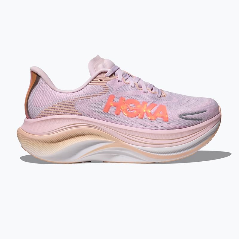 Moteriški bėgimo bateliai Hoka Skyward X 2 lilac cream/tangerine glow 3