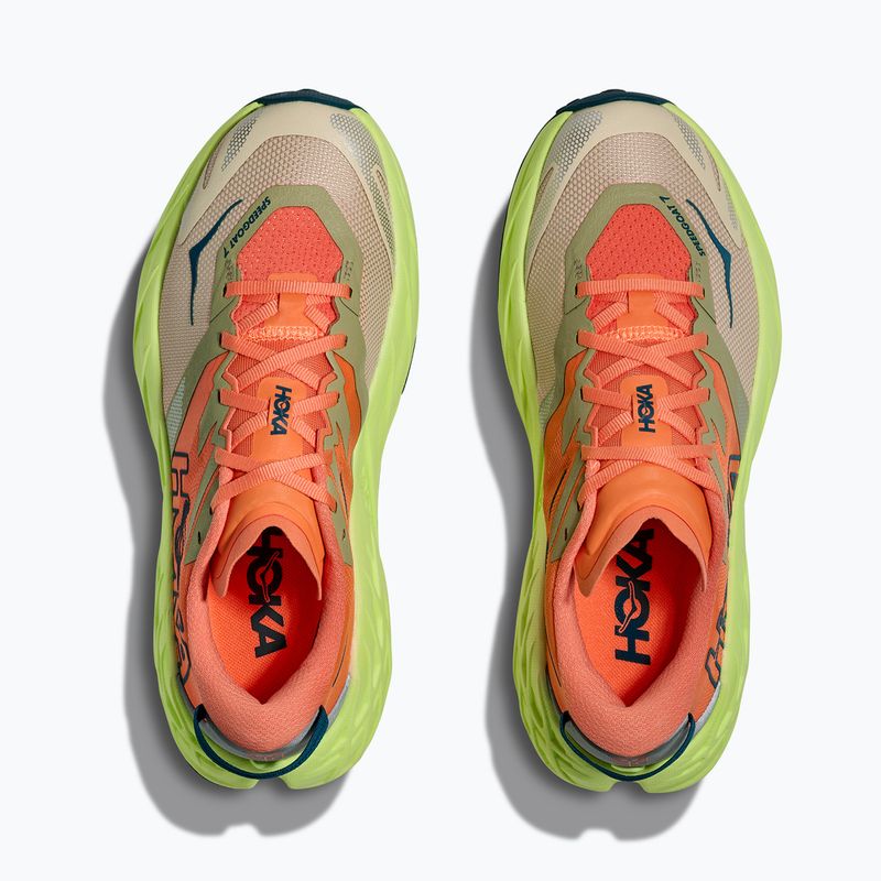 Moteriški bėgimo bateliai HOKA Speedgoat 7 persimmon/neon yuzu 7