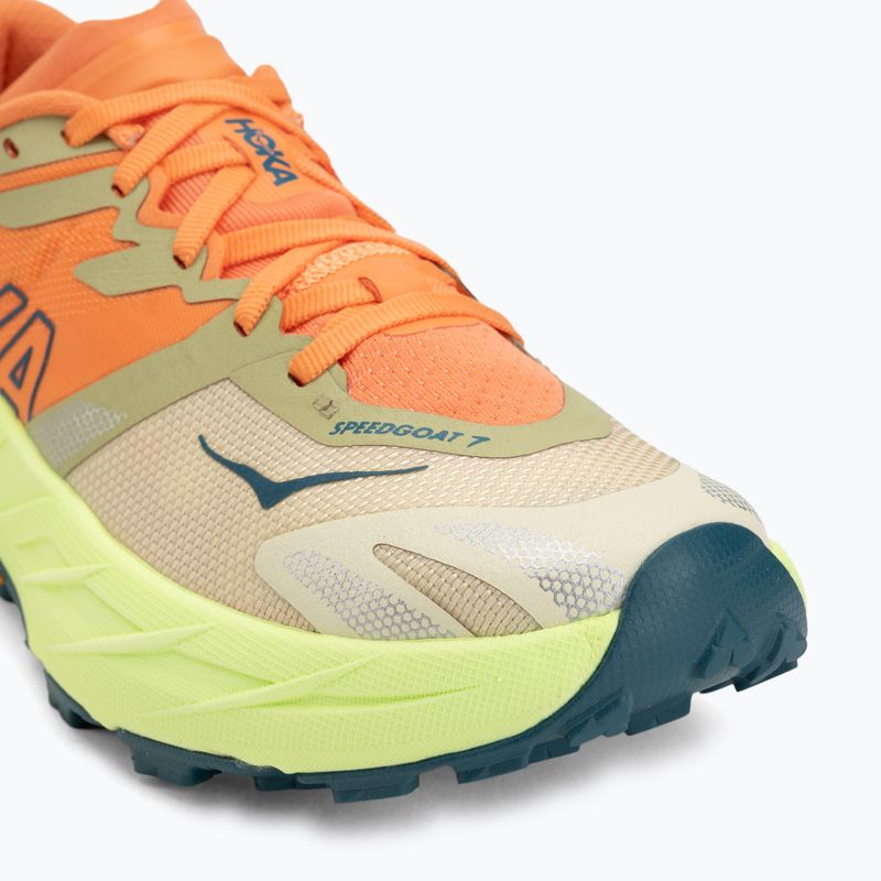 Moteriški bėgimo bateliai HOKA Speedgoat 7 persimmon/neon yuzu 7