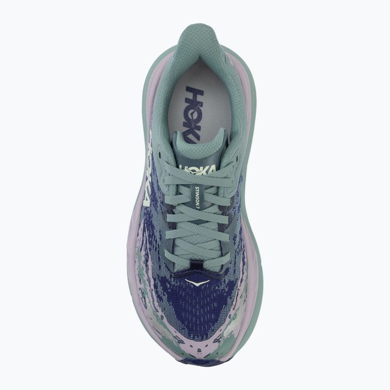 Moteriški bėgimo bateliai HOKA Stinson 7 rosemary/fragrant lilac 5
