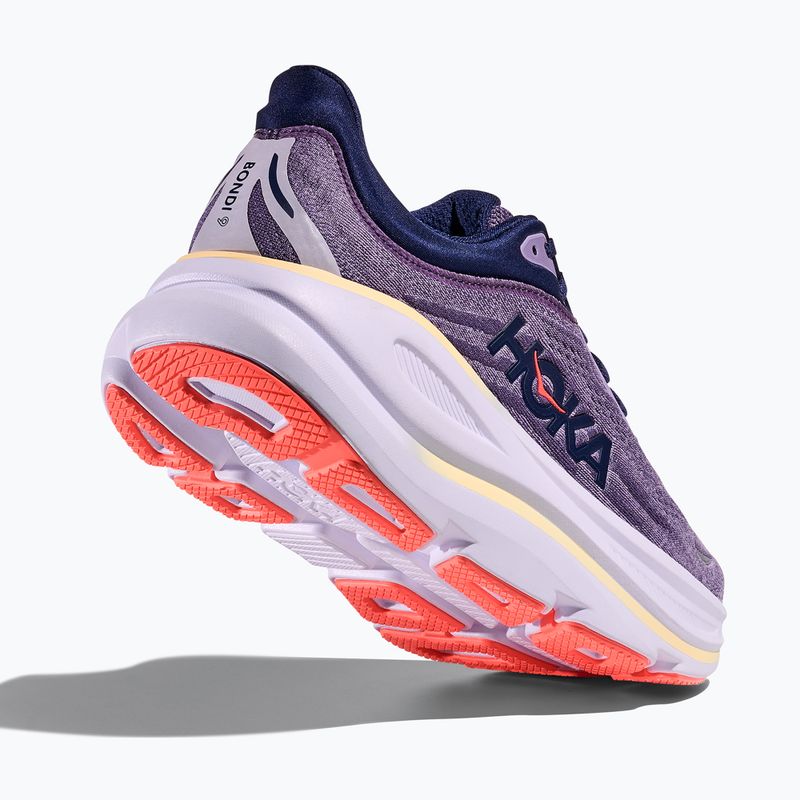 Moteriški bėgimo bateliai HOKA Bondi 9 berry jam/berry patch 5