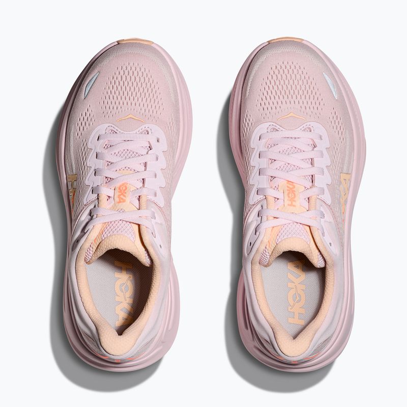 Moteriški bėgimo bateliai HOKA Bondi 9 lilac cream/tangerine glow 7