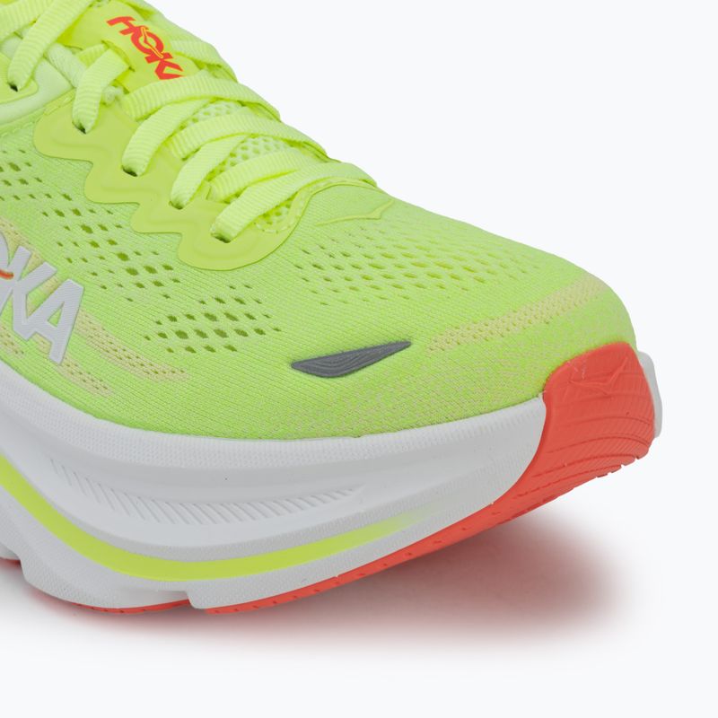Moteriški bėgimo bateliai HOKA Bondi 9 neon yuzu/sunlight 7