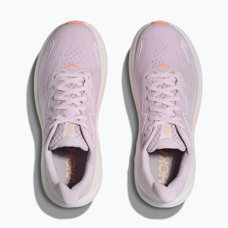 Moteriški bėgimo bateliai HOKA Clifton 10 lilac cream/tangerine glow 7