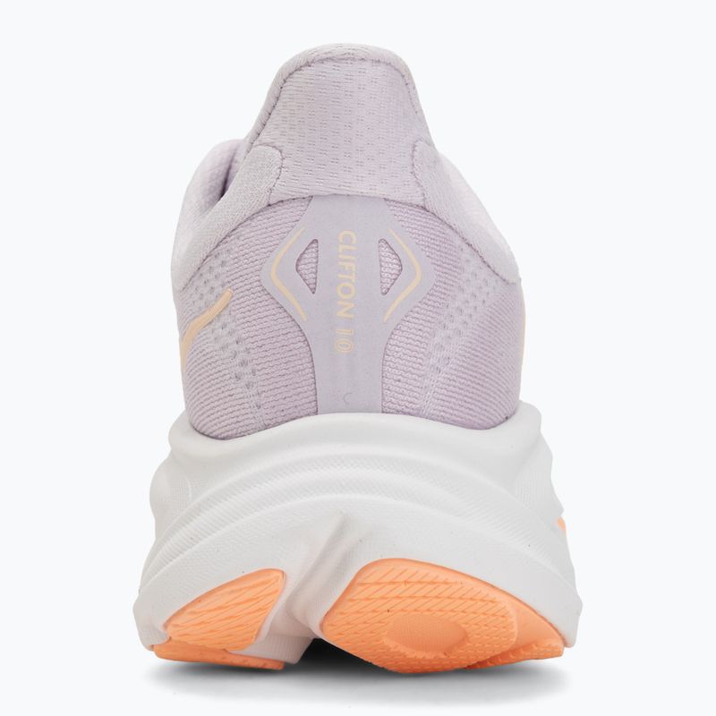Moteriški bėgimo bateliai HOKA Clifton 10 lilac cream/tangerine glow 6