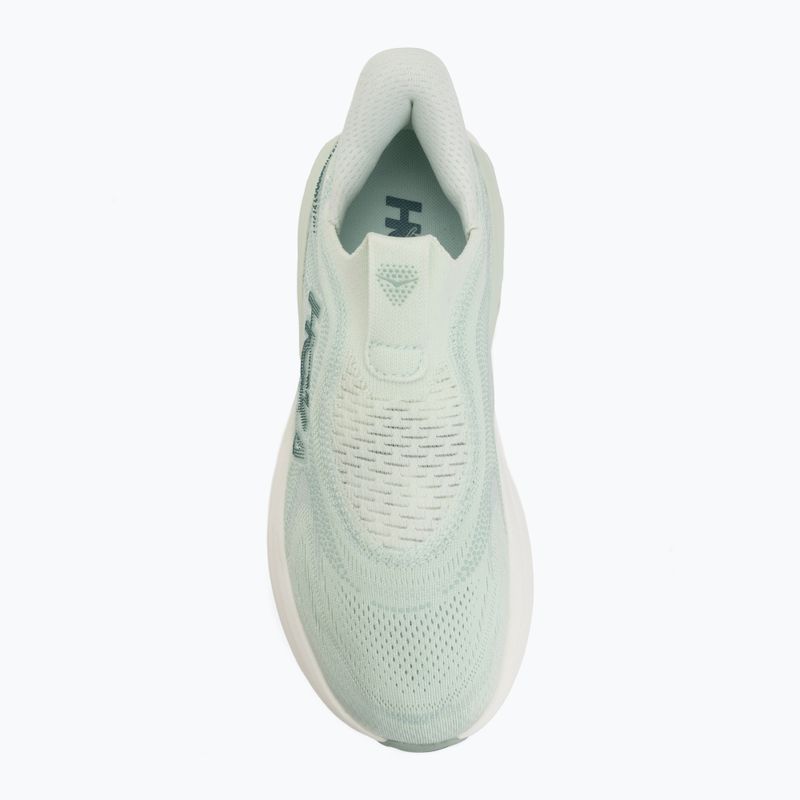 Moteriški bėgimo bateliai HOKA Skyward Laceless sea glass/sage 5