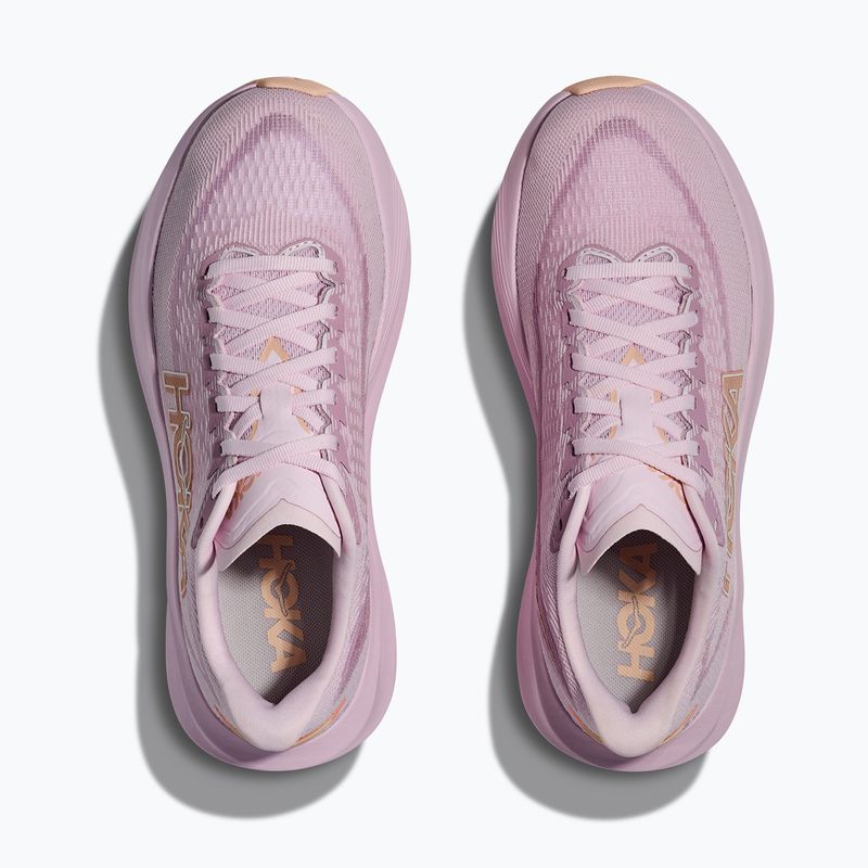 Moteriški bėgimo bateliai HOKA Mach 7 lilac cream/tangerine glow 14