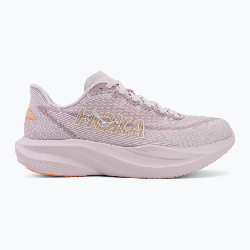 Moteriški bėgimo bateliai HOKA Mach 7 lilac cream/tangerine glow 2