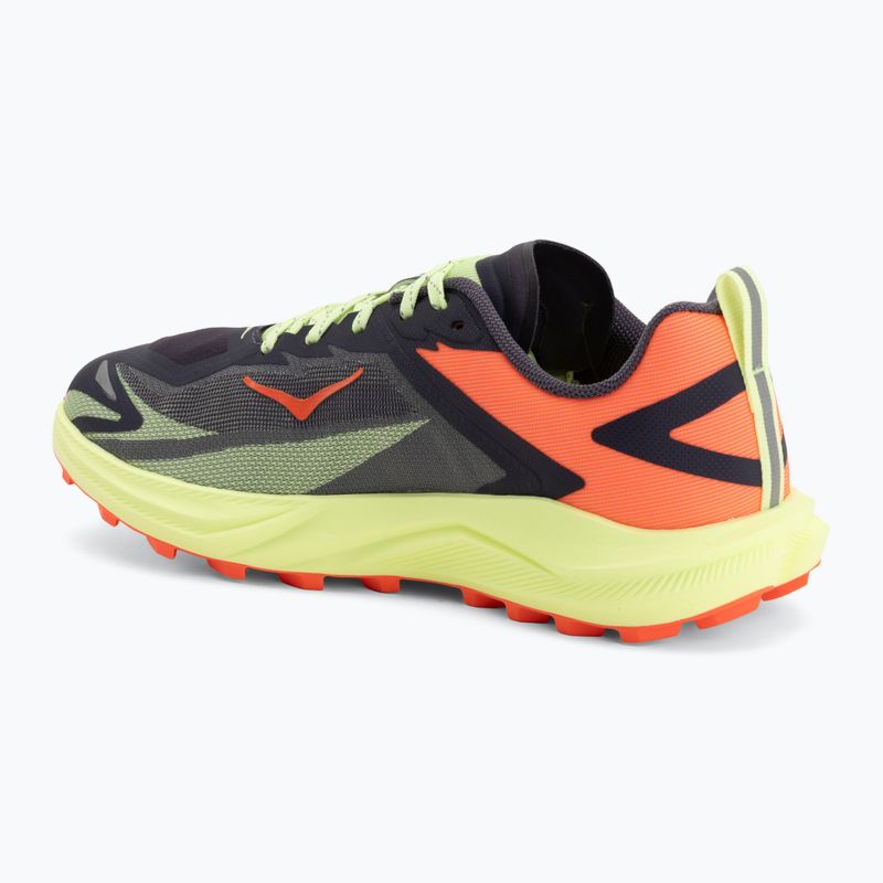 Moteriški bėgimo bateliai HOKA Zinal 3 squid ink/neon yuzu 3