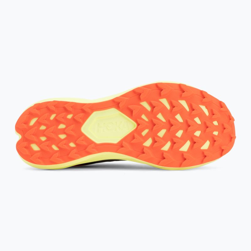 Moteriški bėgimo bateliai HOKA Zinal 3 squid ink/neon yuzu 4