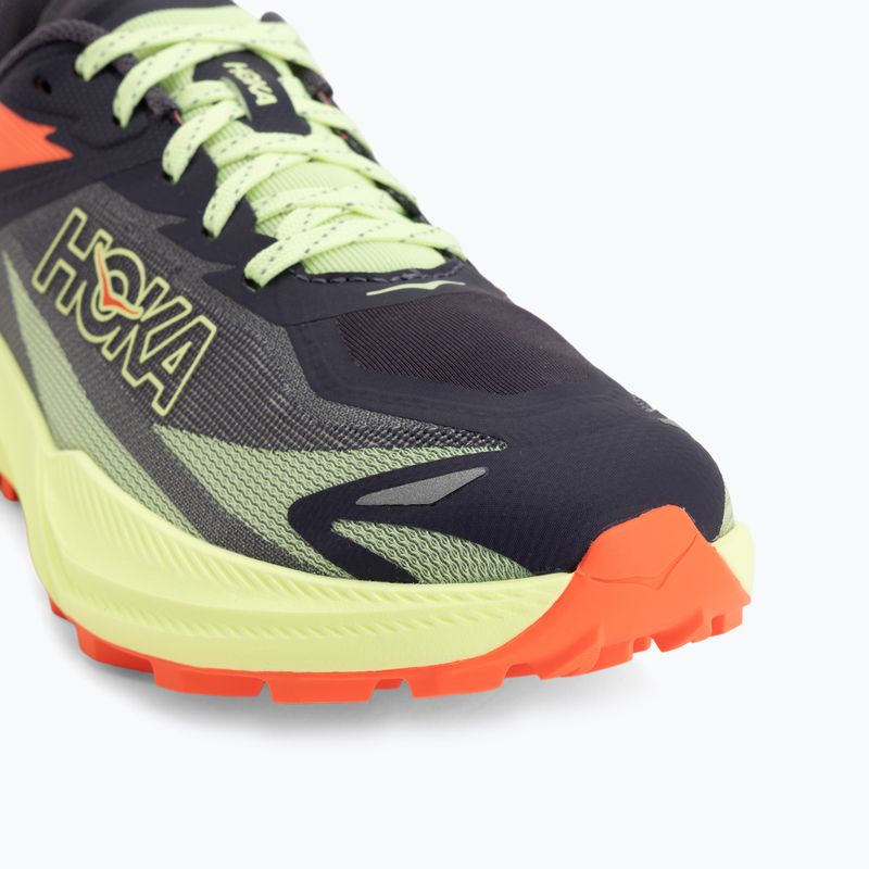 Moteriški bėgimo bateliai HOKA Zinal 3 squid ink/neon yuzu 7