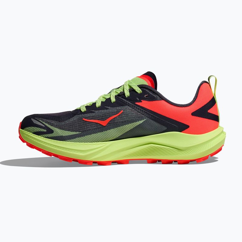 Moteriški bėgimo bateliai HOKA Zinal 3 squid ink/neon yuzu 4