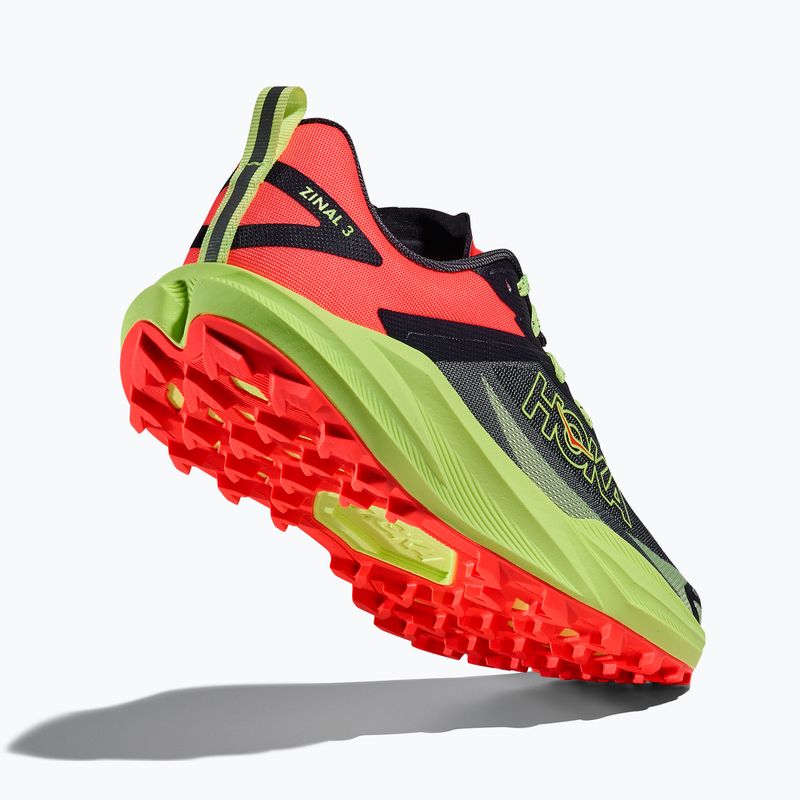 Moteriški bėgimo bateliai HOKA Zinal 3 squid ink/neon yuzu 5