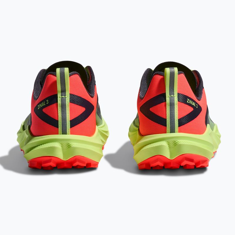 Moteriški bėgimo bateliai HOKA Zinal 3 squid ink/neon yuzu 6
