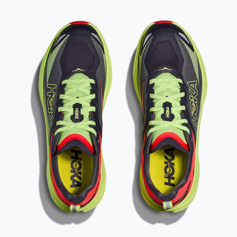Moteriški bėgimo bateliai HOKA Zinal 3 squid ink/neon yuzu 7