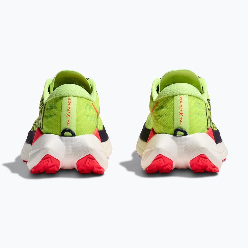 Vyriški bėgimo batai HOKA Rocket X Trail neon Yuzu/neon flame 6