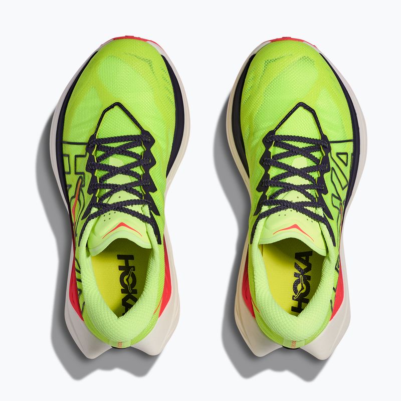 Vyriški bėgimo batai HOKA Rocket X Trail neon Yuzu/neon flame 7