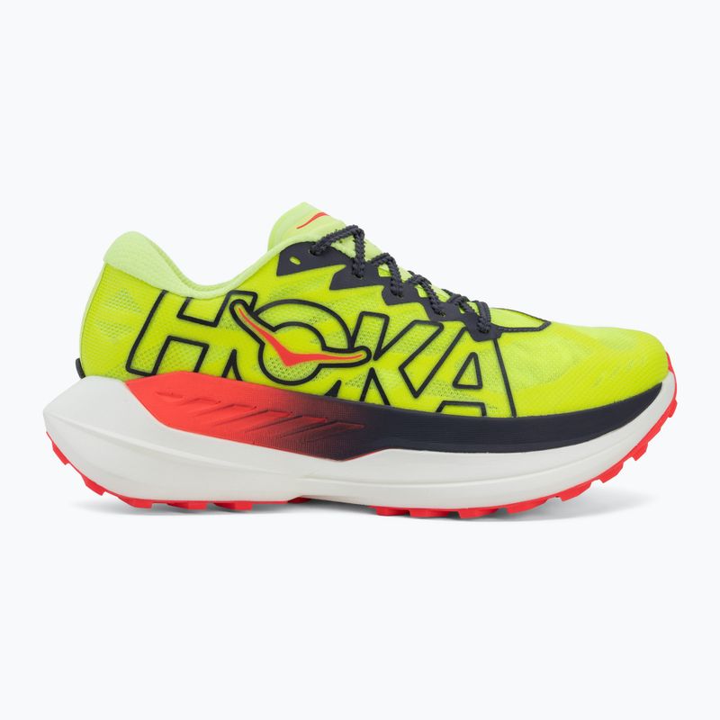 Vyriški bėgimo batai HOKA Rocket X Trail neon Yuzu/neon flame 2