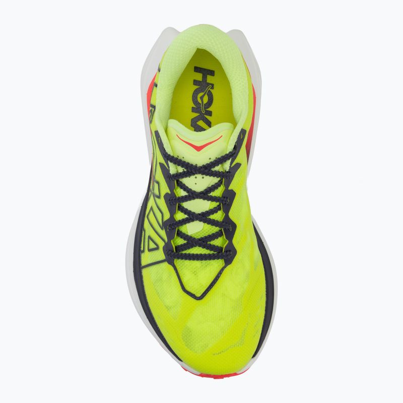 Vyriški bėgimo batai HOKA Rocket X Trail neon Yuzu/neon flame 5