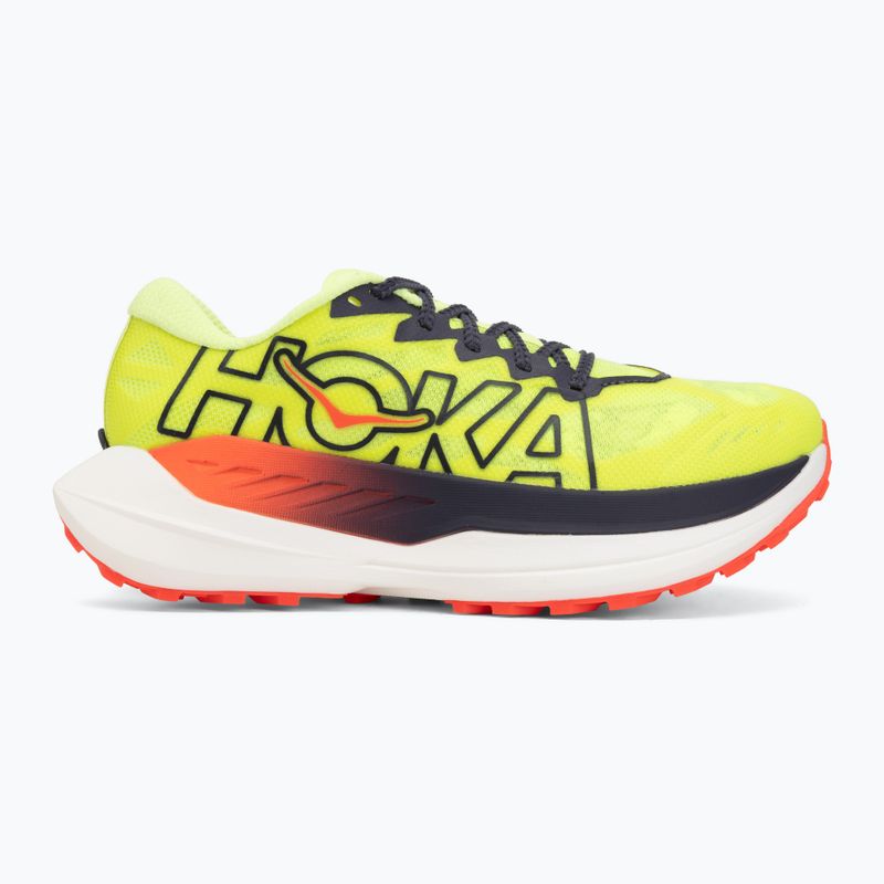 Moteriški bėgimo bateliai HOKA Rocket X Trail neon yuzu/neon flame 2