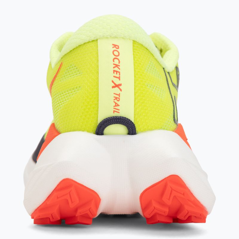 Moteriški bėgimo bateliai HOKA Rocket X Trail neon yuzu/neon flame 6