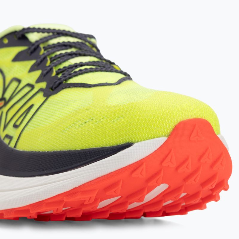 Moteriški bėgimo bateliai HOKA Rocket X Trail neon yuzu/neon flame 7