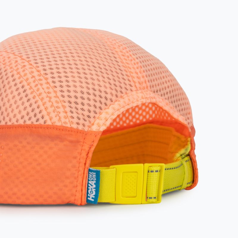 Kepurė su snapeliu HOKA Trail Race neon cantaloupe 4