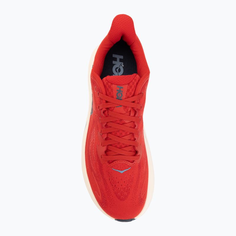 Vyriški bėgimo batai Hoka Clifton 10 vermillion/varsity navy 5