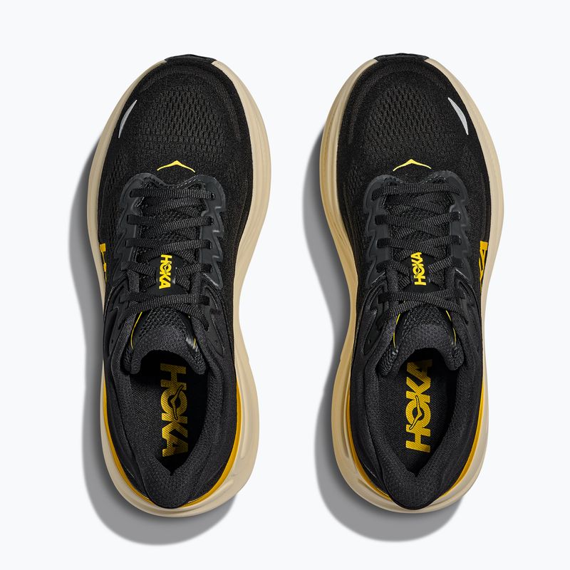 Vyriški bėgimo batai Hoka Bondi 9 carbon black/yellow gold 8