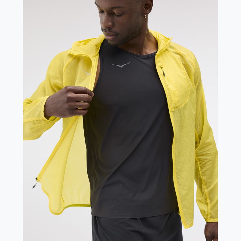 Vyriška bėgimo striukė HOKA Skyflow neon hoka citrus 4