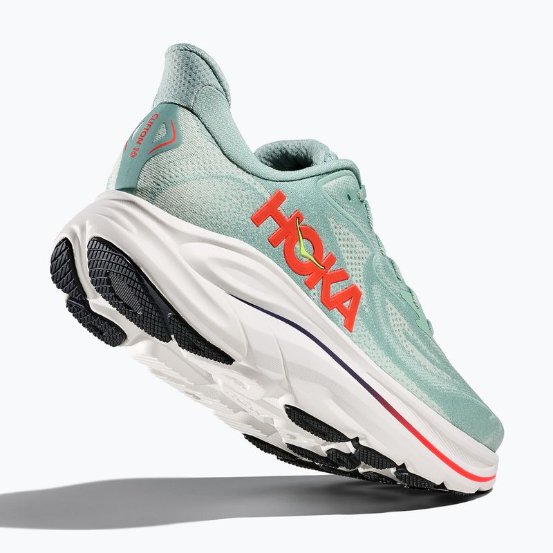 Vyriški bėgimo batai HOKA Clifton 10 Wide sage/neon flame 5