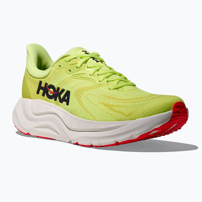 Vyriški bėgimo batai HOKA Arahi 8 Wide neon yuzu/neon flame