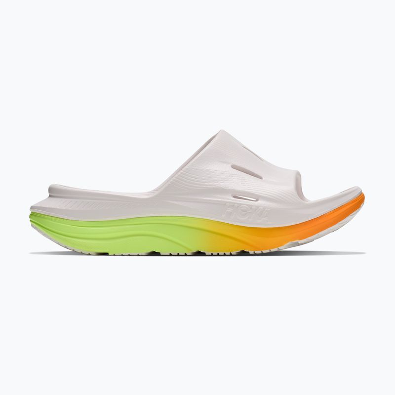 Šlepetės HOKA Ora Recovery Slide 3 white/neon yuzu 2