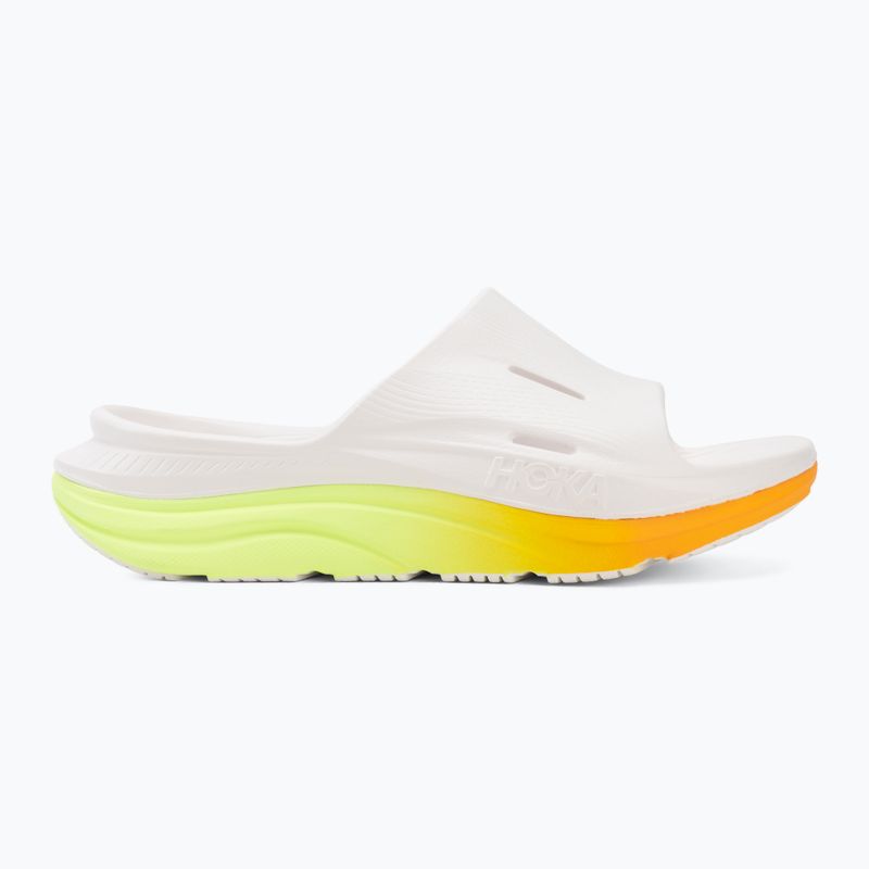 Šlepetės HOKA Ora Recovery Slide 3 white/neon yuzu 2