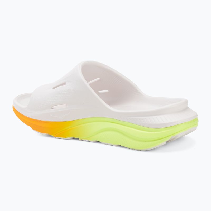 Šlepetės HOKA Ora Recovery Slide 3 white/neon yuzu 3