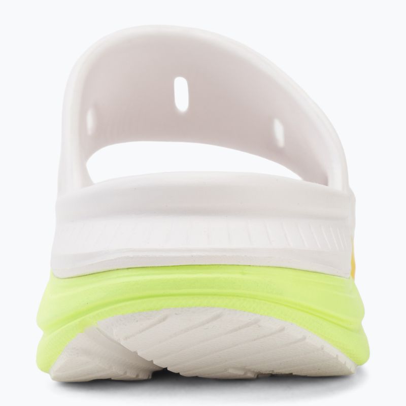 Šlepetės HOKA Ora Recovery Slide 3 white/neon yuzu 6