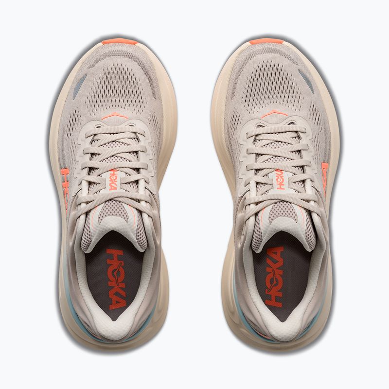 Moteriški bėgimo batai HOKA Bondi 9 Wide river rock grey/mineral ore 5