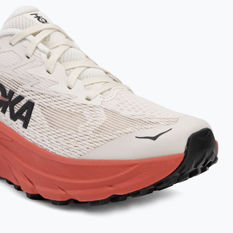 Moteriški bėgimo batai HOKA Challenger 8 alabaster/burnt red 7