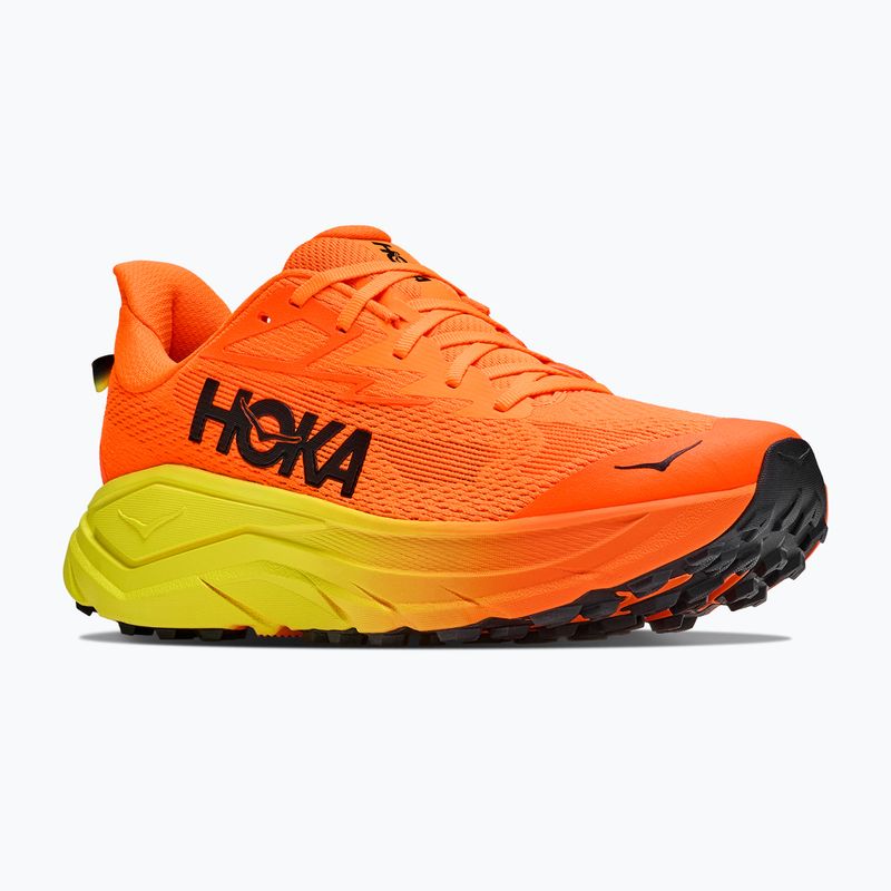 Vyriški bėgimo batai HOKA Challenger 8 Wide neon tangerine/hoka citrus