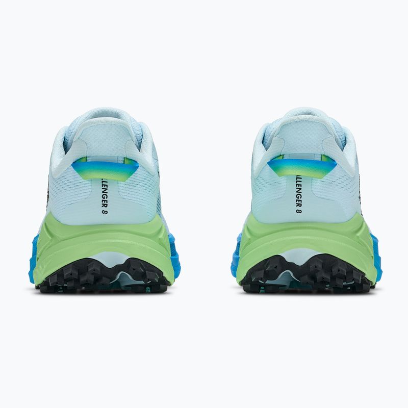Moteriški bėgimo batai HOKA Challenger 8 Wide glimmering blue/tart apple 4