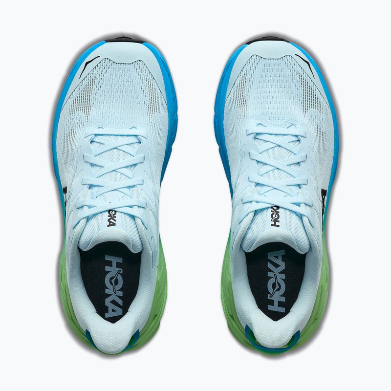 Moteriški bėgimo batai HOKA Challenger 8 Wide glimmering blue/tart apple 5