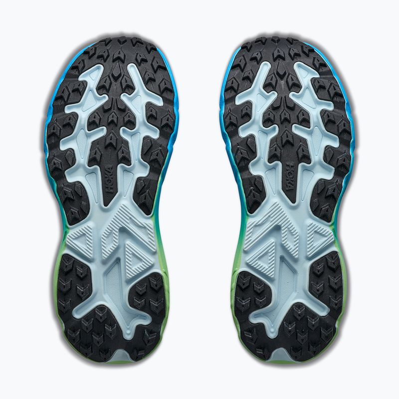 Moteriški bėgimo batai HOKA Challenger 8 Wide glimmering blue/tart apple 6