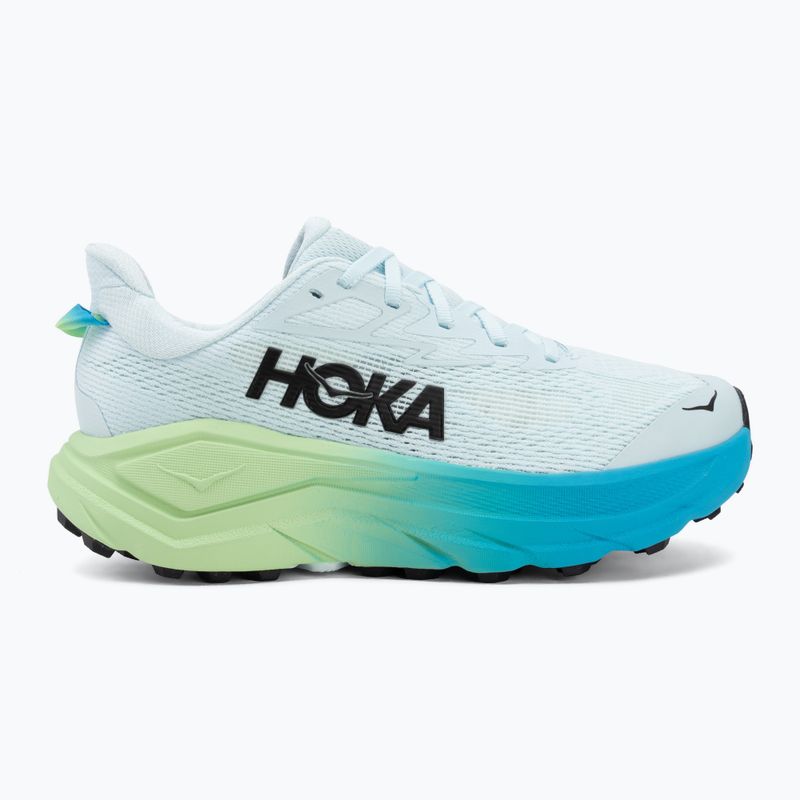 Moteriški bėgimo batai HOKA Challenger 8 Wide glimmering blue/tart apple 2