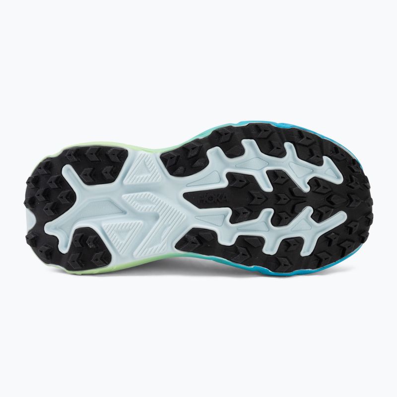 Moteriški bėgimo batai HOKA Challenger 8 Wide glimmering blue/tart apple 4