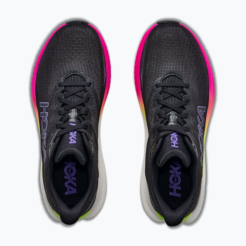 Moteriški bėgimo batai HOKA Mach X 3 black/neon nebula 8