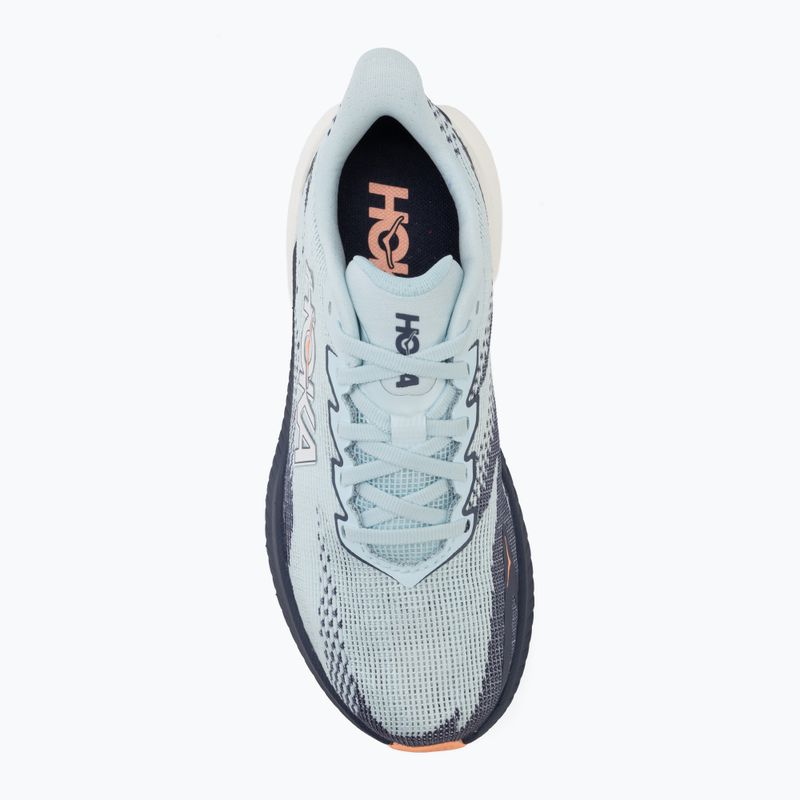 Moteriški bėgimo batai HOKA Mach X 3 glimmering blue/varsity navy 5
