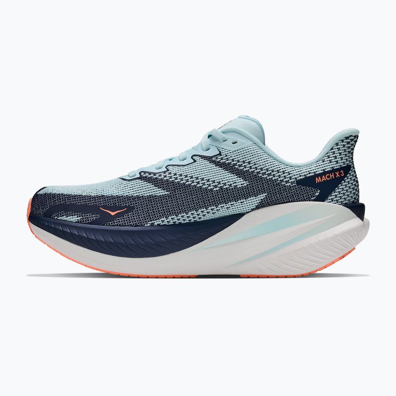 Moteriški bėgimo batai HOKA Mach X 3 glimmering blue/varsity navy 3