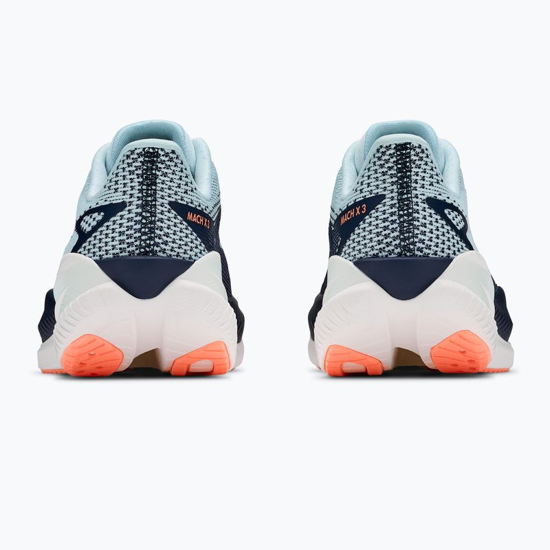 Moteriški bėgimo batai HOKA Mach X 3 glimmering blue/varsity navy 6