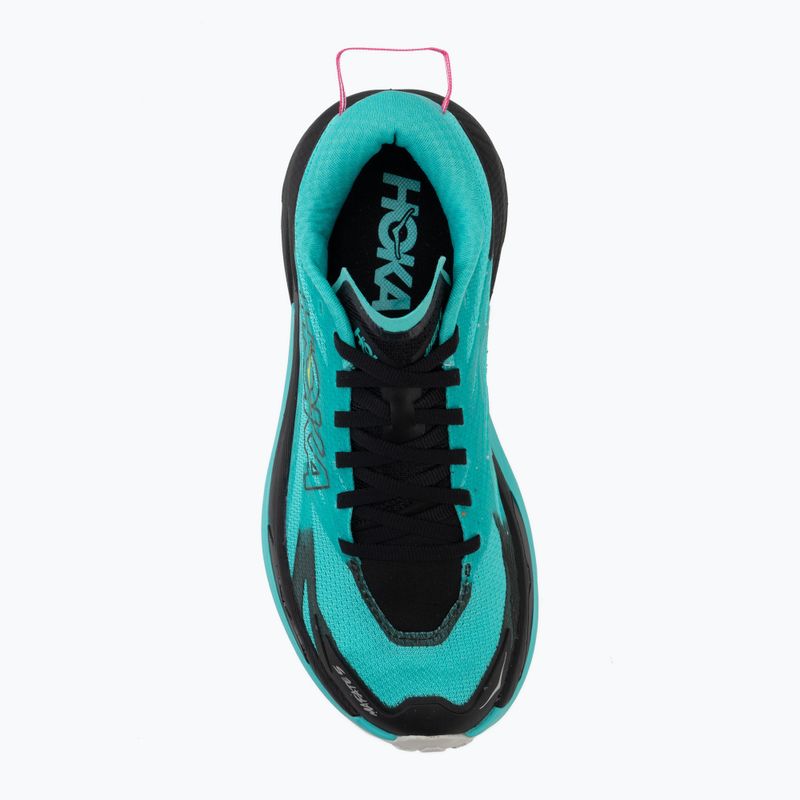 Moteriški bėgimo batai HOKA Mafate 5 black/electric aqua 5
