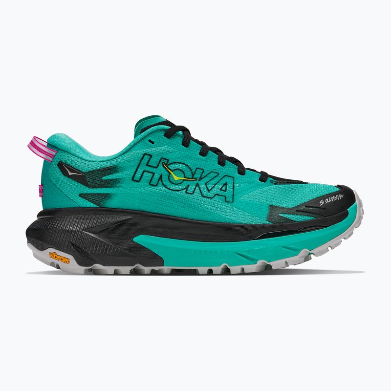 Moteriški bėgimo batai HOKA Mafate 5 black/electric aqua 2
